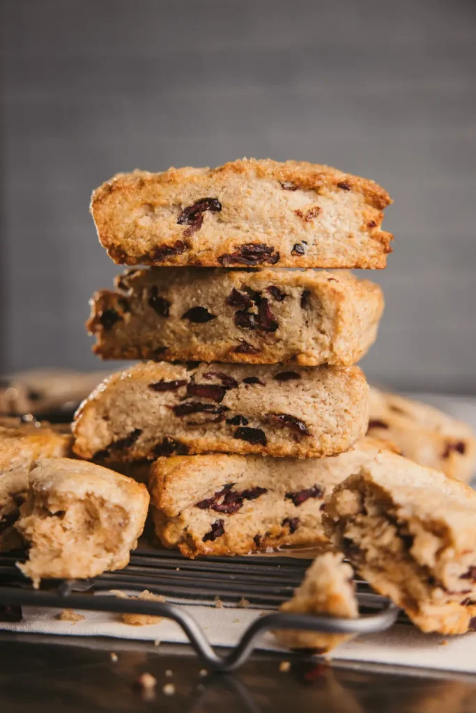 Stacked scones at Tribeca's Kitchen