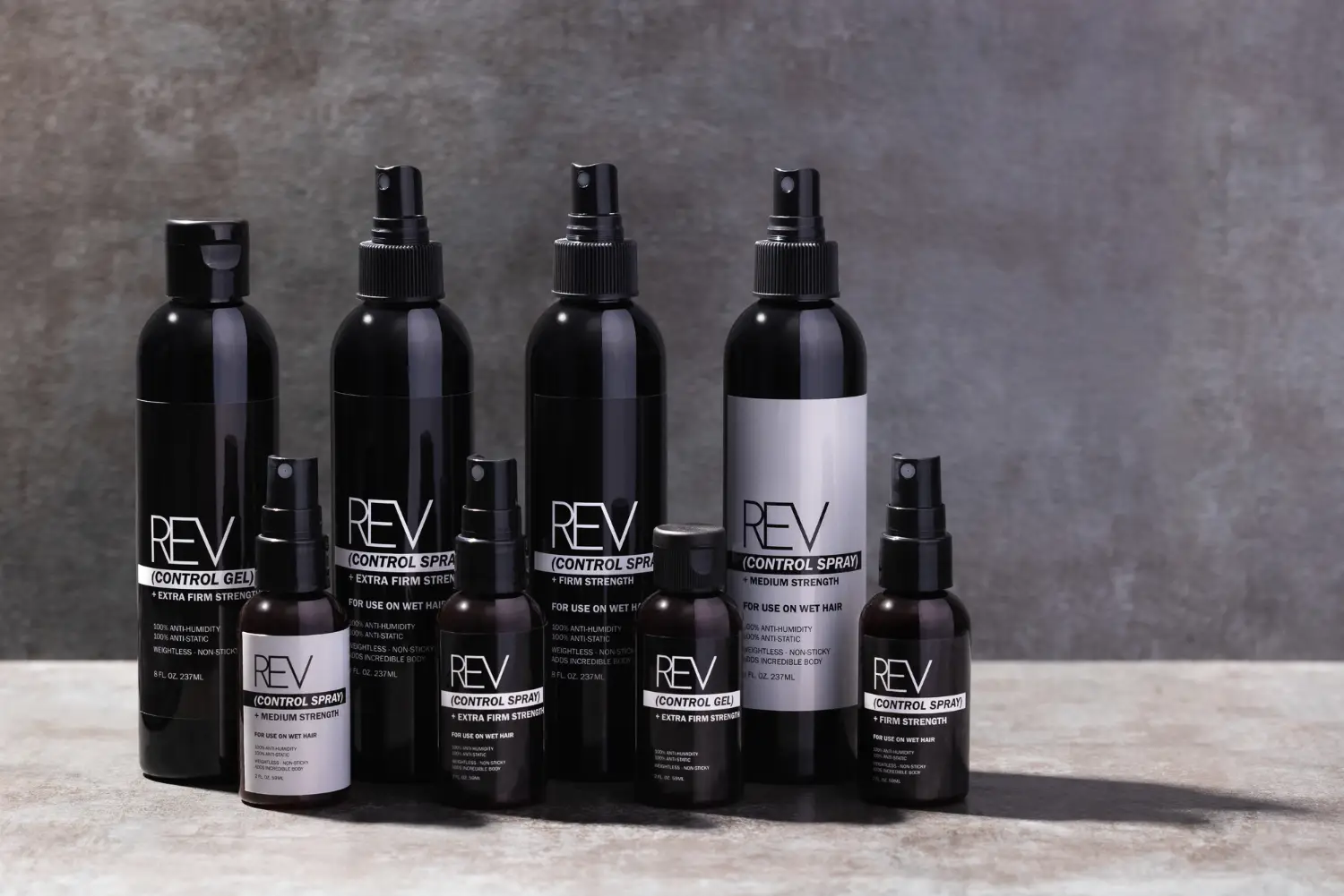 Rev Hair Product Photography