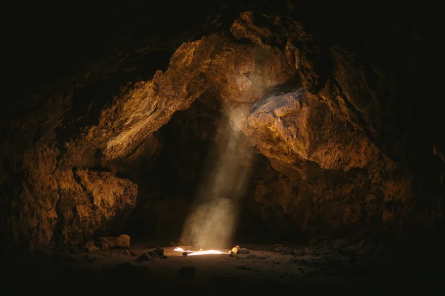 lava tube mojave desert print