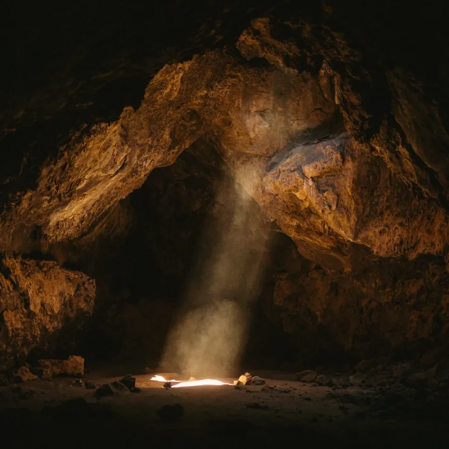 lava tube mojave desert print