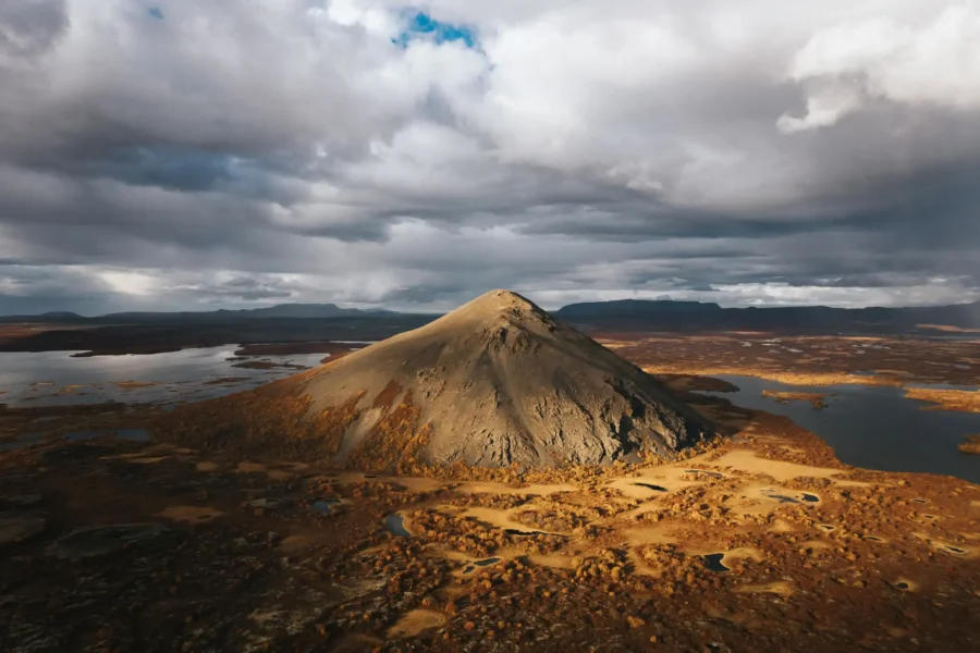 Hverfjall Volcano Aerial Print – Limited Edition