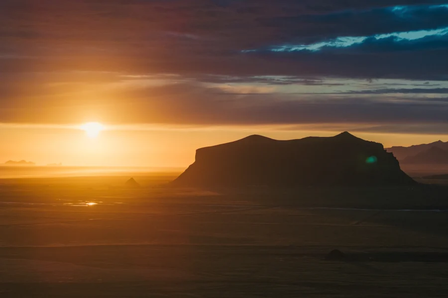 Mount Pétursey Dusk Glow Print – Limited Edition