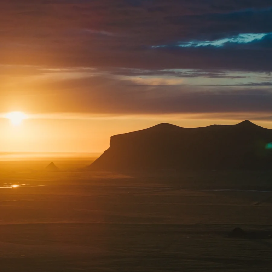 Mount Pétursey Dusk Glow Print – Limited Edition