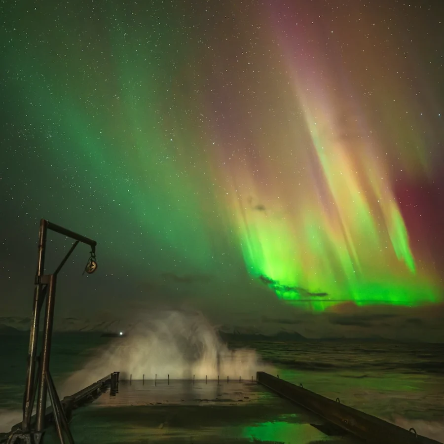 Tungulending Northern Lights Dock Print – Limited Edition