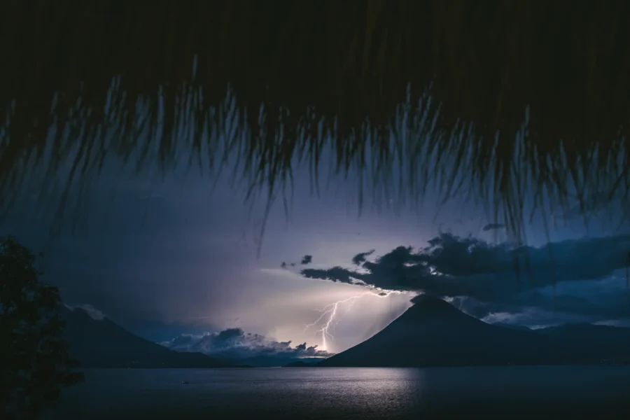 Lake Atitlán Lightning Strike Print – Limited Edition